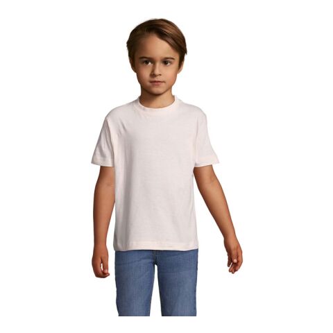 REGENT KIDS T-SHIRT 150g rose pale | XXL | Sérigraphie 1 couleur | Verso | 200 mm x 220 mm | non disponible