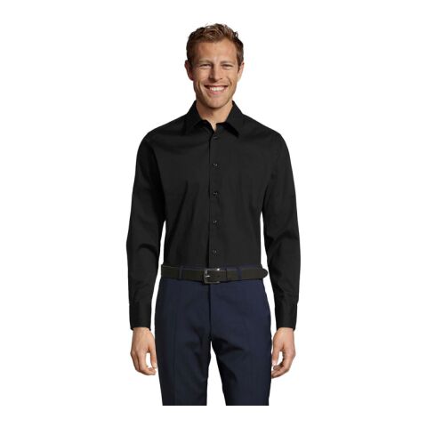 BRIGHTON CHEMISE HOMME noir | 4XL | Sérigraphie 1 couleur | Verso | 270 mm x 270 mm | non disponible