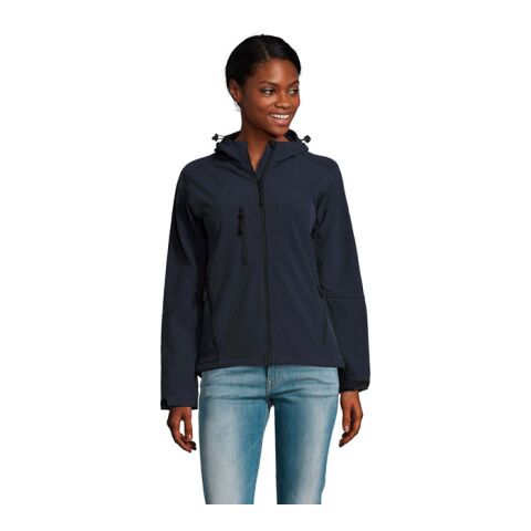 REPLAY WOMEN SOFTSHELL marine français | S | Broderie | Bras gauche | 80 mm x 80 mm | 80