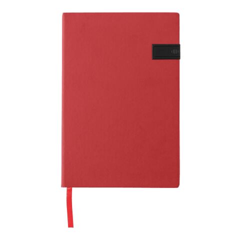 Carnet A5 avec clé USB rouge | sans marquage | non disponible | non disponible