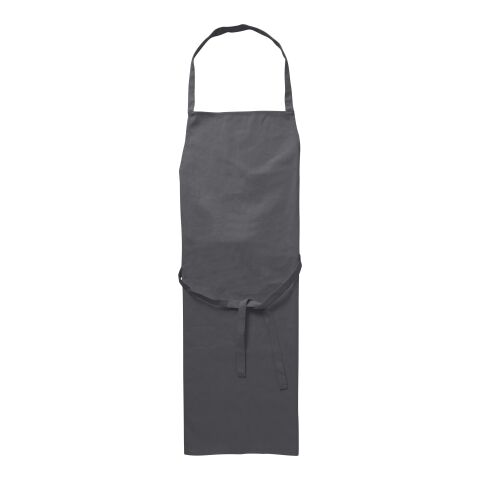 Tablier de cuisine en polyester 200 g/m² Mindy gris | sans marquage | non disponible | non disponible