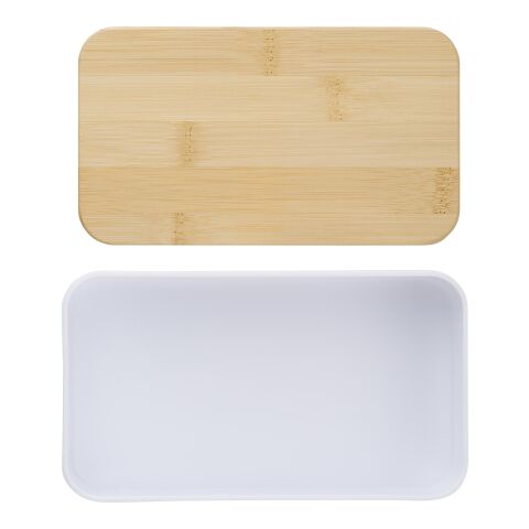 Lunch box double compartiment en PP Maxton blanc | sans marquage | non disponible | non disponible