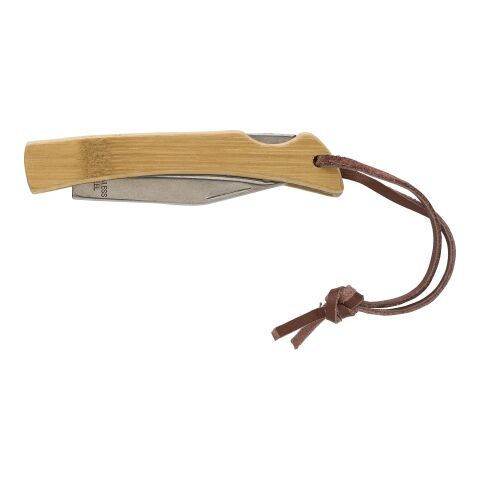 Canif en acier inoxydable et bambou Beckett marron | sans marquage | non disponible | non disponible