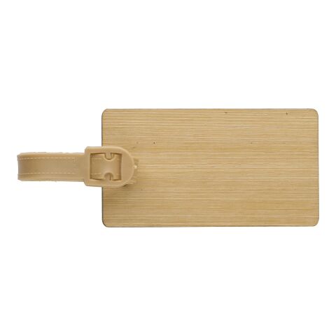 Porte-étiquette de valise en bambou Shawn marron | sans marquage | non disponible | non disponible