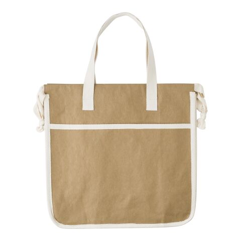 Sac shopping en papier laminé Emery marron | sans marquage | non disponible | non disponible