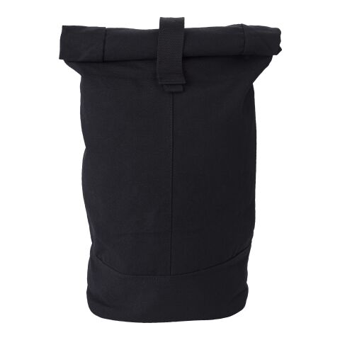 Sac à dos roll-top en polyester Micah noir | sans marquage | non disponible | non disponible