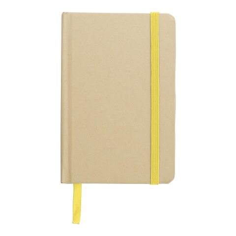 Carnet A6 en matériau recyclé John jaune | sans marquage | non disponible | non disponible