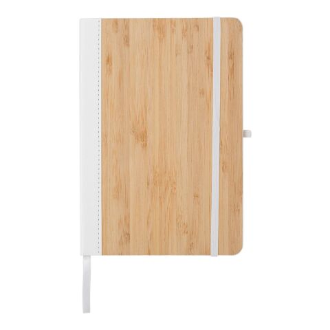 Carnet A5 en bambou et PU Dorita blanc | sans marquage | non disponible | non disponible