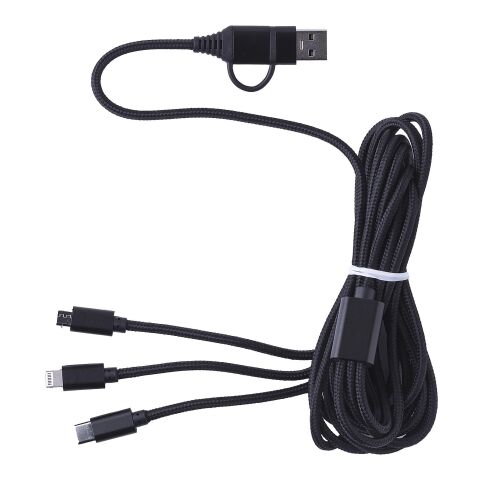 Câble de charge en nylon Sable noir | sans marquage | non disponible | non disponible