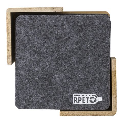 Sous-verre en feutre rPET Lawrence gris | sans marquage | non disponible | non disponible