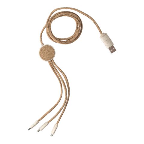 Câble de charge en liège Gemma marron | sans marquage | non disponible | non disponible