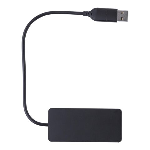 Hub en aluminium recyclé Layton noir | sans marquage | non disponible | non disponible