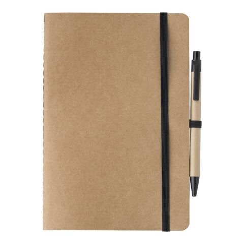 Carnet A5 en carton recyclé Theodore noir | sans marquage | non disponible | non disponible