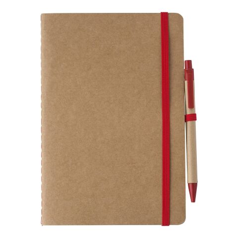 Carnet A5 en carton recyclé Theodore rouge | sans marquage | non disponible | non disponible