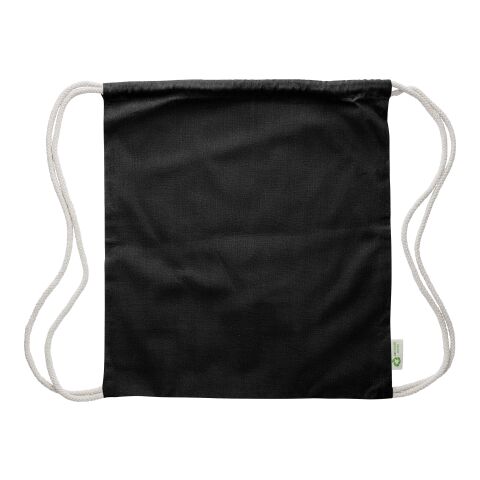 Sac à dos en coton recyclé 120g/m² Joy noir | sans marquage | non disponible | non disponible