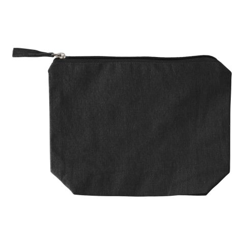 Trousse de maquillage en coton recyclé Cressida noir | sans marquage | non disponible | non disponible