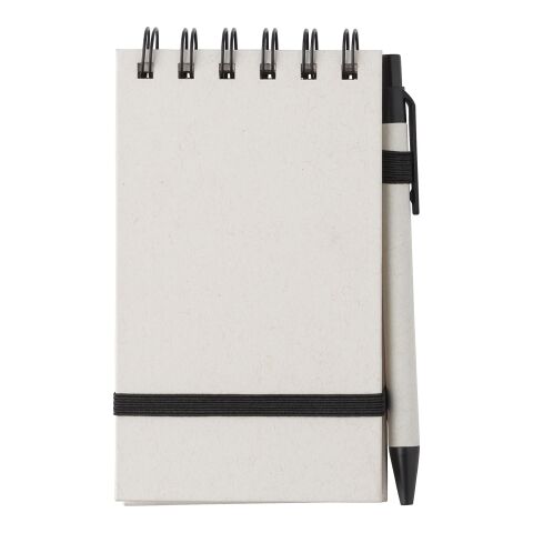 Carnet à spirale A6 en carton recyclé Martha noir/blanc | sans marquage | non disponible | non disponible