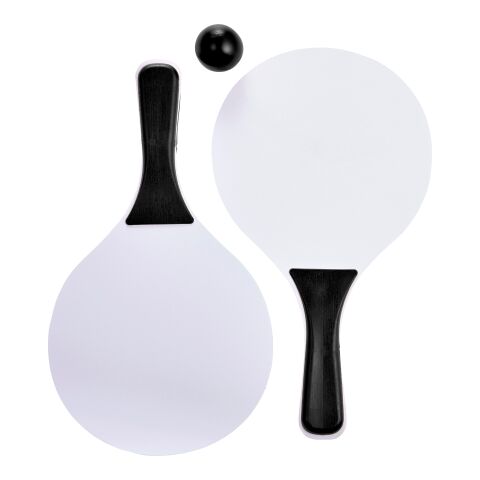Set de 2 raquettes de plage noir | sans marquage | non disponible | non disponible