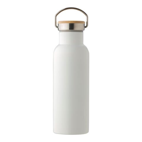 Bouteille isotherme en acier inoxydable blanc | sans marquage | non disponible | non disponible