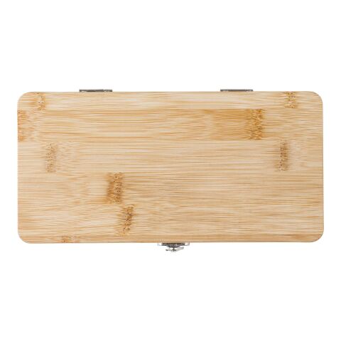 Boîte à outils de 27 pièces en bambou Elmar marron | sans marquage | non disponible | non disponible