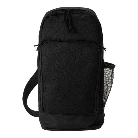 Sac à dos bandoulière en polyester 600D Brandon noir | sans marquage | non disponible | non disponible
