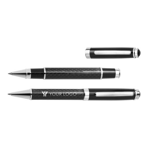 Parure de stylo bille et roller noir | sans marquage | non disponible | non disponible