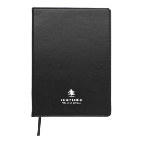 Carnet de note noir A5 - pages lignées noir | sans marquage | non disponible | non disponible