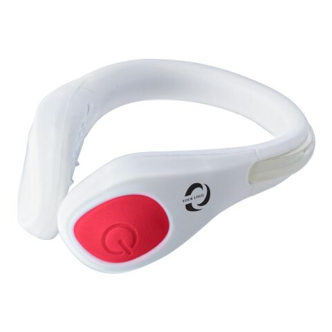 Bracelet en silicone et ABS blanc/rouge | sans marquage | non disponible | non disponible