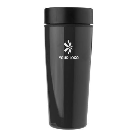 Mug isotherme double paroi en acier inoxydable noir | sans marquage | non disponible | non disponible
