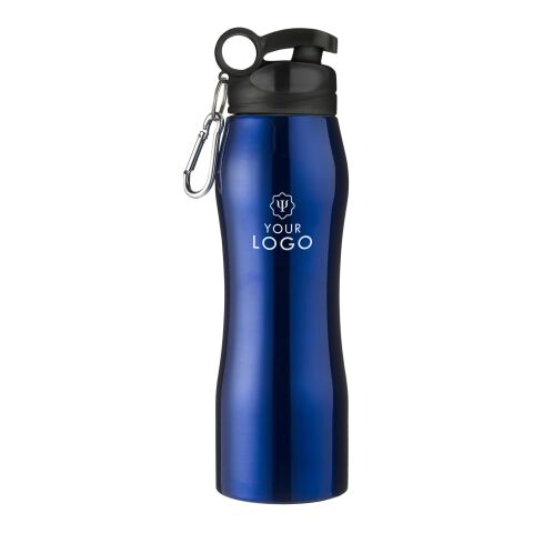 Bouteille isotherme en acier avec mousqueton - 750 ml noir | sans marquage | non disponible | non disponible