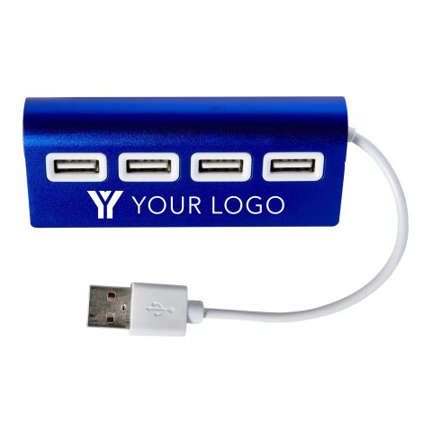 Hub en aluminium équipé de 4 ports USB noir | sans marquage | non disponible | non disponible