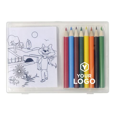 Set à dessin de 8 crayons de couleur et 20 feuilles