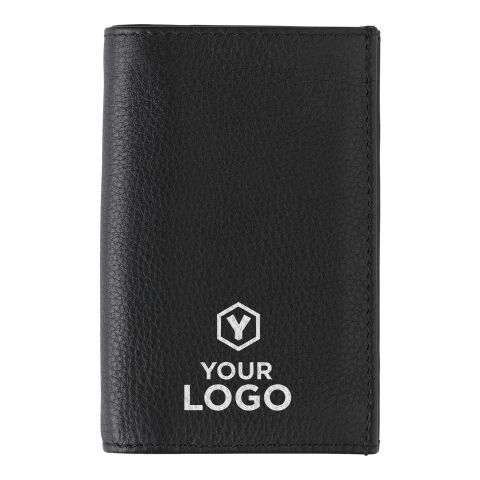 Porte-carte de crédit RFID en croûte de cuir. noir | sans marquage | non disponible | non disponible