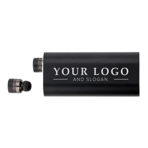 Power Bank muni d&#039;oreillettes noir | sans marquage | non disponible | non disponible