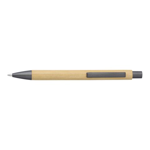 Stylo bille en bambou et plastique, mine noire