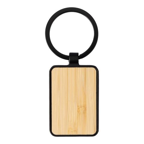 Porte-clés en métal et bambou Brigitte noir | sans marquage | non disponible | non disponible