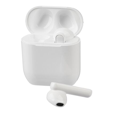 Oreillettes sans fil en ABS Waylon blanc | sans marquage | non disponible | non disponible