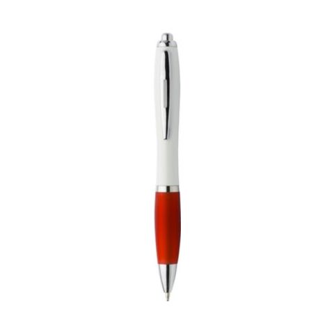 Stylo bille en ABS recyclé Trevor rouge | sans marquage | non disponible | non disponible