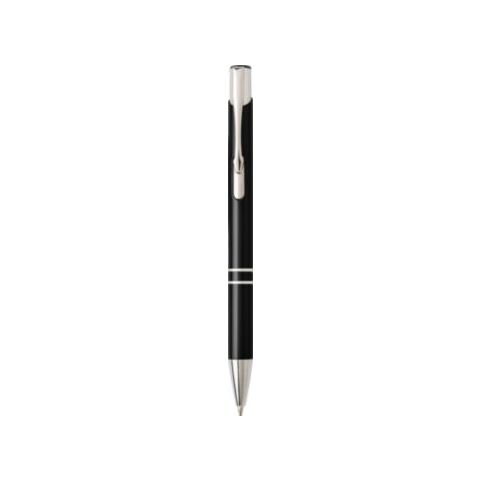 Stylo à bille en aluminium noir | sans marquage | non disponible | non disponible