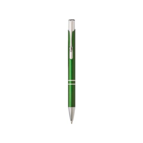 Stylo à bille en aluminium vert | sans marquage | non disponible | non disponible