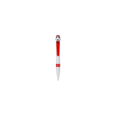 Stylo bille football rouge | sans marquage | non disponible | non disponible