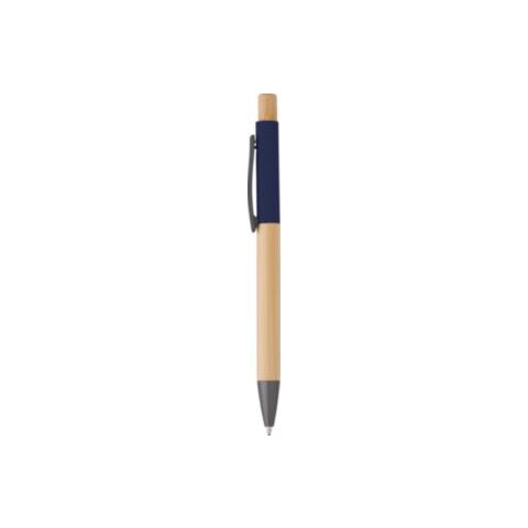 Stylo bille en bambou Cesar bleu | sans marquage | non disponible | non disponible