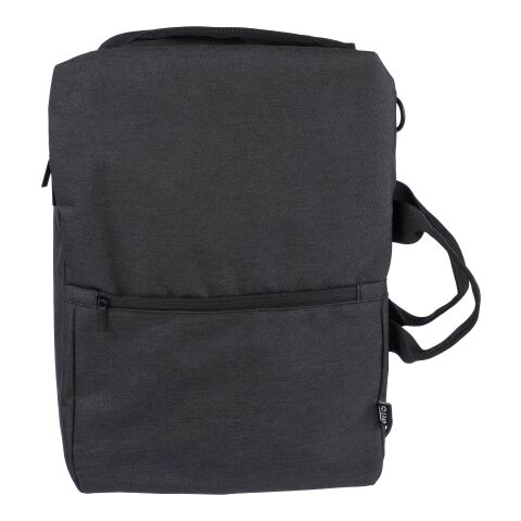 Sac à dos porte-ordinateur de 15'' en polyester rPET 300D Mallory noir | sans marquage | non disponible | non disponible