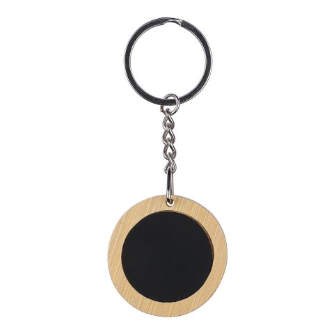 Porte-clé en bambou Gene noir | sans marquage | non disponible | non disponible