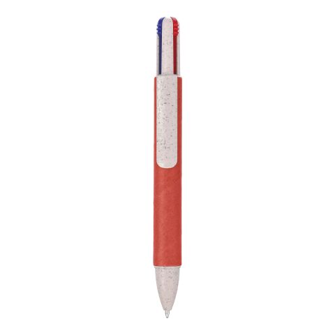 Stylo à bille en carton recyclé Debra rouge | sans marquage | non disponible | non disponible
