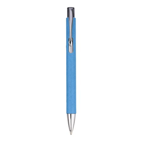 Stylo bille en carton recyclé Debra bleu clair | sans marquage | non disponible | non disponible
