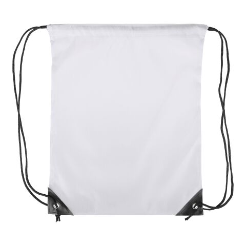 Sac à dos en polyester 210D Isolde blanc | sans marquage | non disponible | non disponible