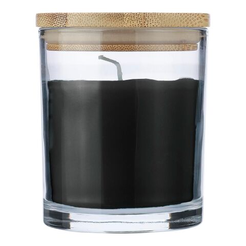 Bougie dans un contenant en verre Riven noir | sans marquage | non disponible | non disponible