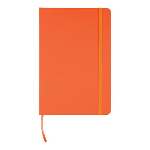 Carnet A5 avec couverture en rPET PU Eamon orange | sans marquage | non disponible | non disponible