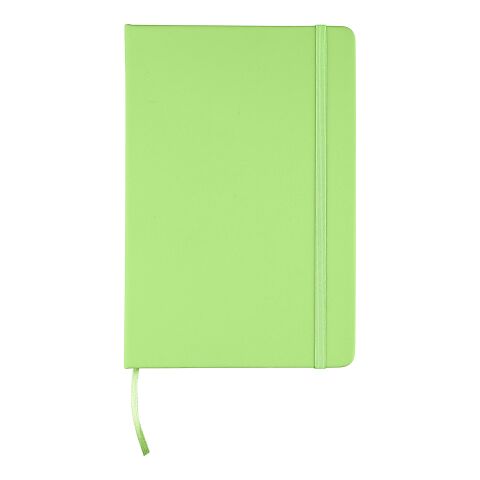 Carnet A5 avec couverture en rPET PU Eamon vert lime | sans marquage | non disponible | non disponible